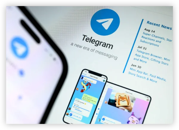 Telegram user interface