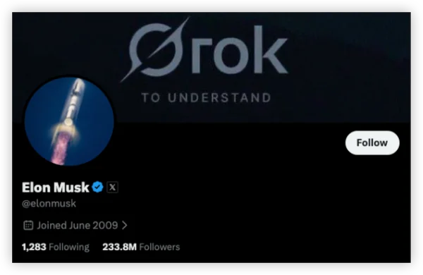 elon musk public twitter account